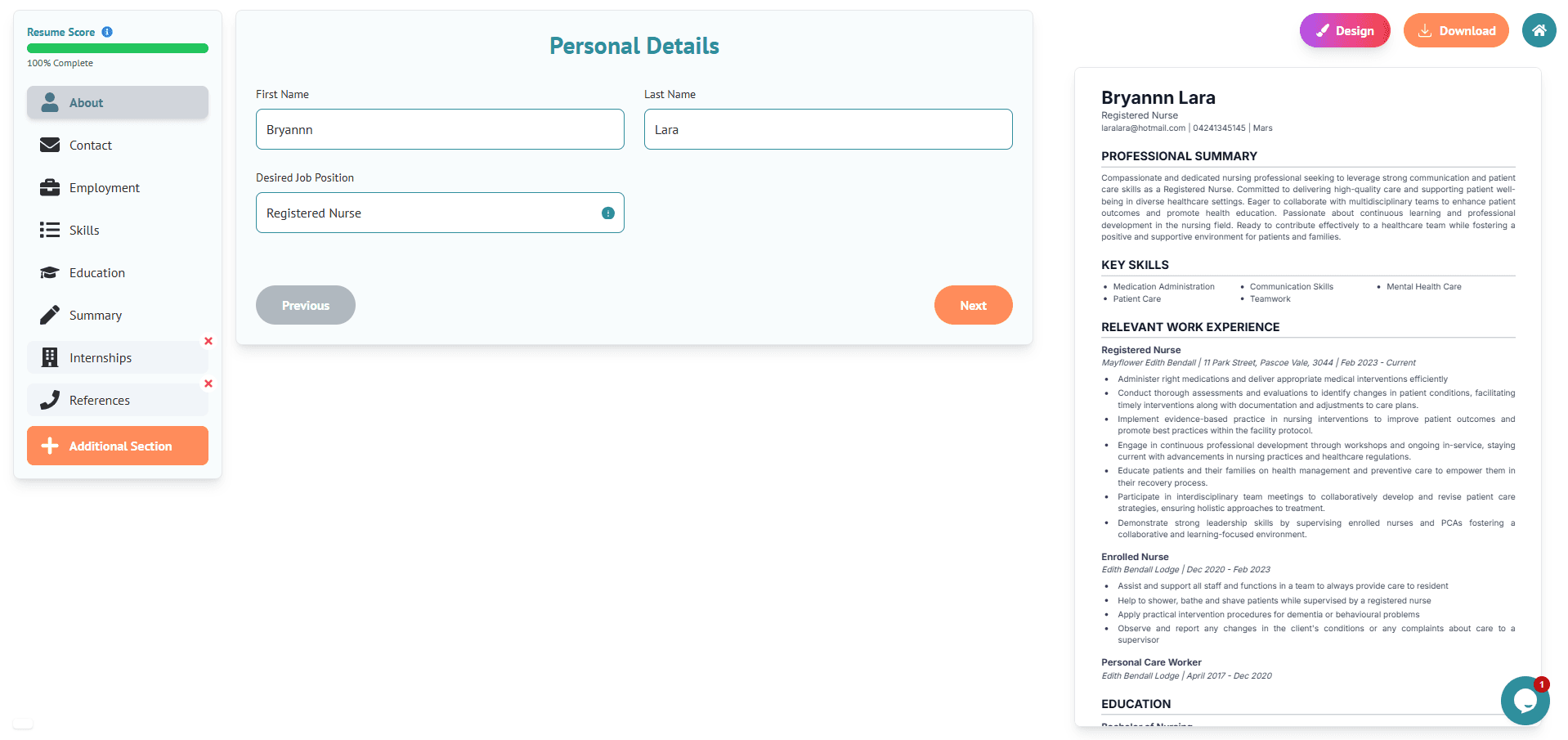 AI Resume Builder
